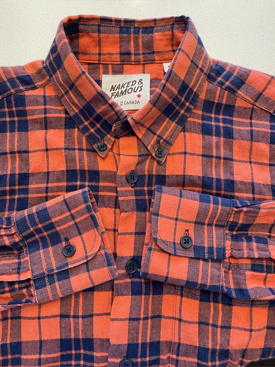 Naked & Famous Denim Other - Naked & Famous - cotton blend plaid shirt Size Small